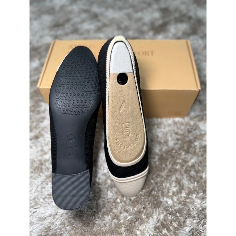 VIVAIA‎ Almond-Toe Chunky Heels (Julie Pro) – EU 43 / US 11